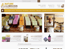 Tablet Screenshot of nature-et-limousin.fr